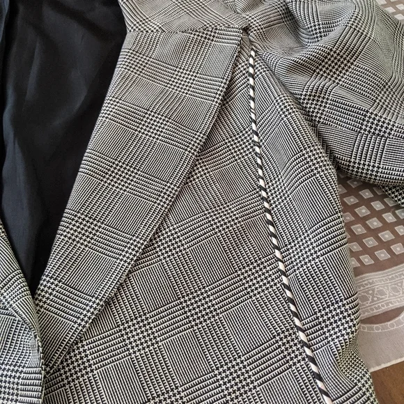 Vintage blazer pearls black white - Picture 3 of 8